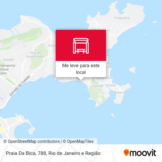Praia Da Bica, 788 mapa