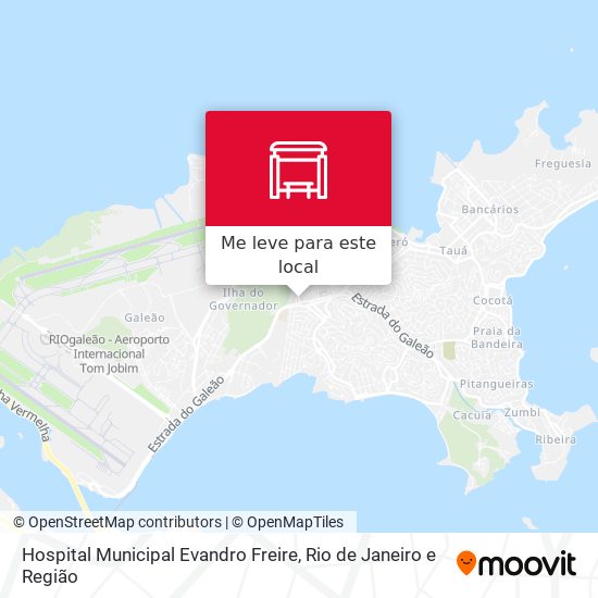Hospital Municipal Evandro Freire mapa