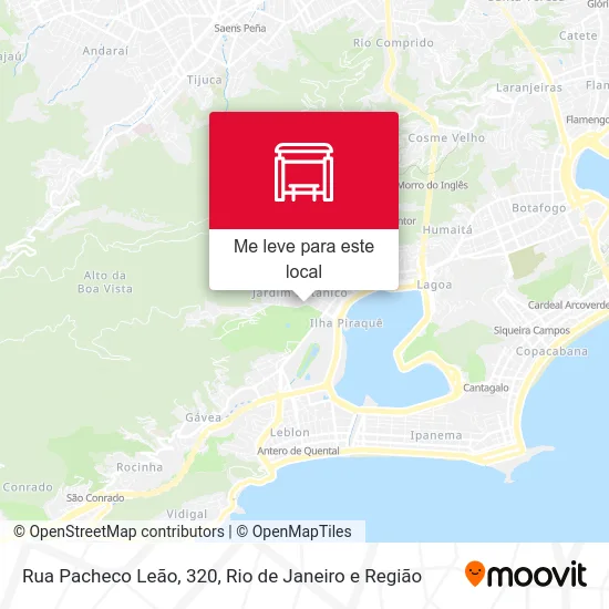 Rua Pacheco Leão, 320 mapa