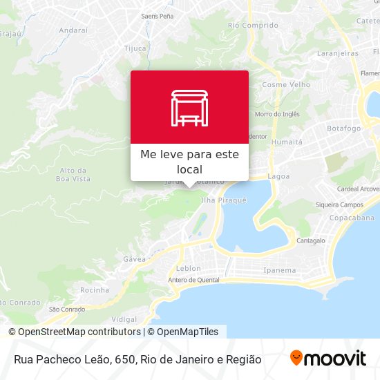 Rua Pacheco Leão, 650 mapa