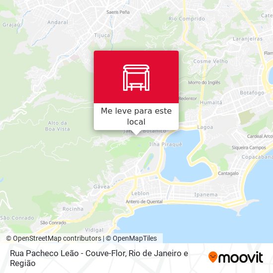 Rua Pacheco Leão - Couve-Flor mapa