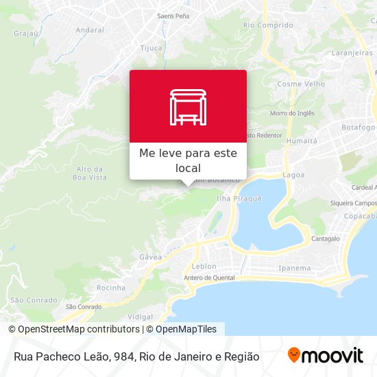Rua Pacheco Leão, 984 mapa