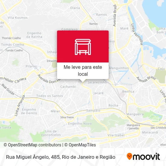 Rua Miguel Ângelo, 485 mapa