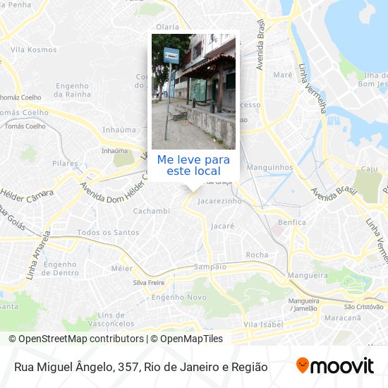 Rua Miguel Ângelo, 357 mapa