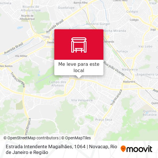 Estrada Intendente Magalhães, 1064 | Novacap mapa