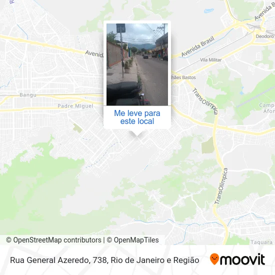 Rua General Azeredo, 738 mapa