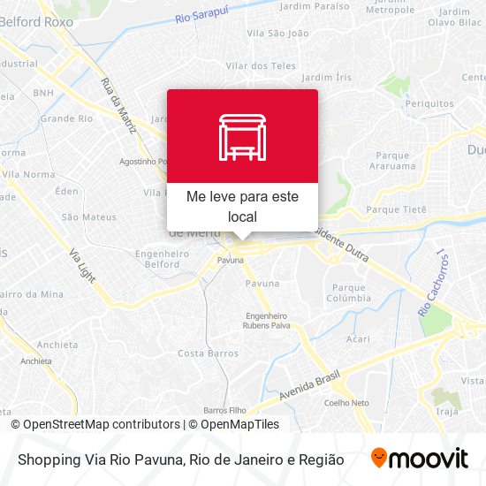 Shopping Via Rio Pavuna mapa