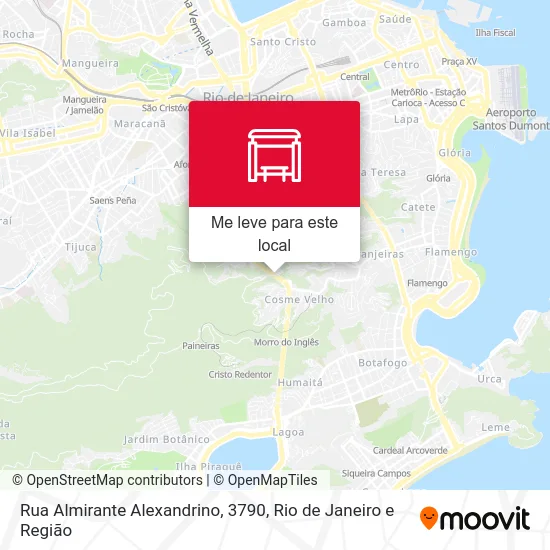 Rua Almirante Alexandrino, 3790 mapa