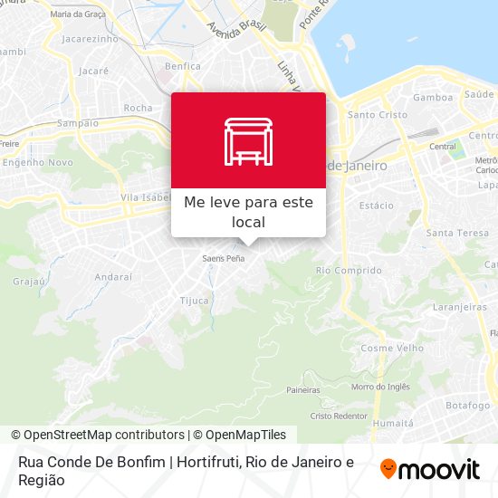 Rua Conde De Bonfim | Hortifruti mapa