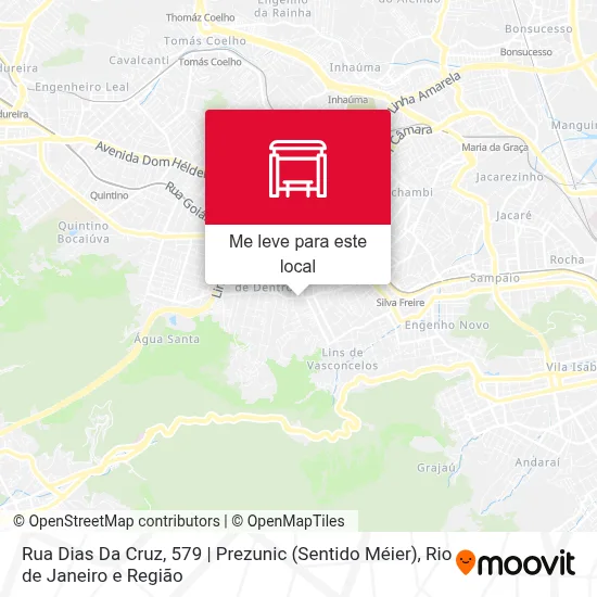 Rua Dias Da Cruz, 579 | Prezunic (Sentido Méier) mapa