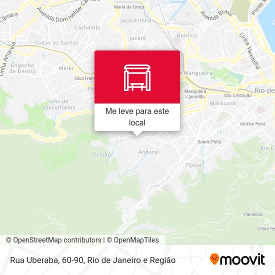 Rua Uberaba, 60-90 mapa