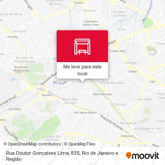 Rua Doutor Gonçalves Lima, 835 mapa
