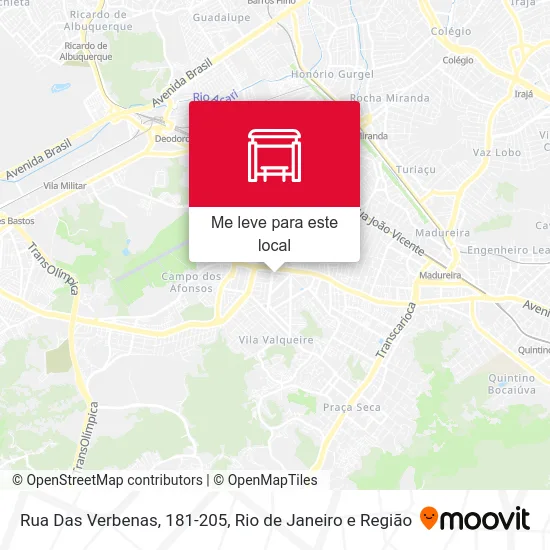 Rua Das Verbenas, 181-205 mapa
