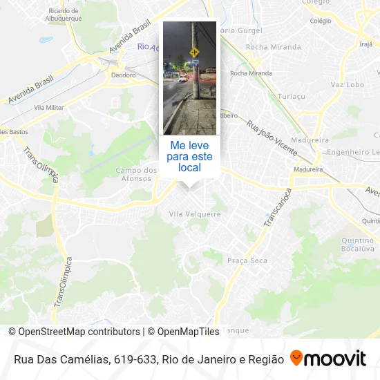 Rua Das Camélias, 619-633 mapa