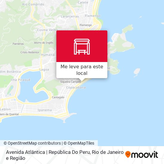 Avenida Atlântica | República Do Peru mapa