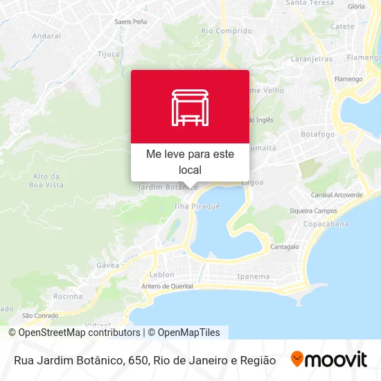 Rua Jardim Botânico, 650 mapa