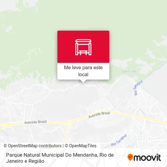 Parque Natural Municipal Do Mendanha mapa