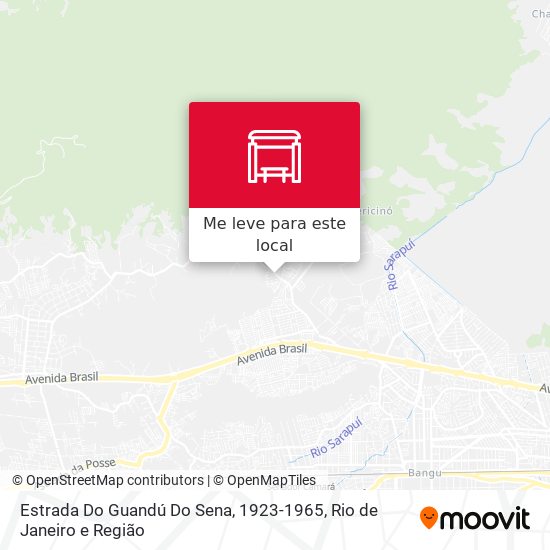 Estrada Do Guandú Do Sena, 1923-1965 mapa