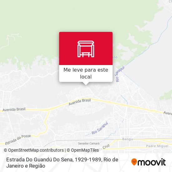 Estrada Do Guandú Do Sena, 1929-1989 mapa