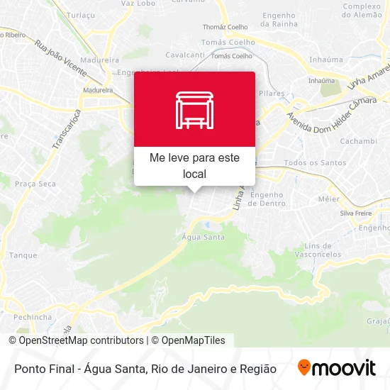 Ponto Final - Água Santa mapa
