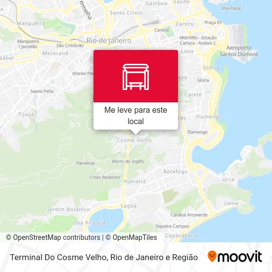 Terminal Do Cosme Velho mapa
