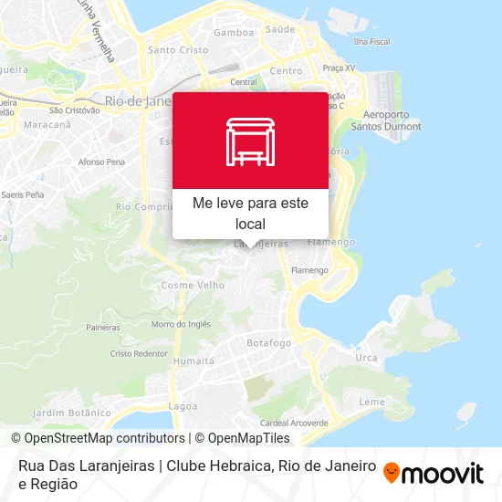 Rua Das Laranjeiras | Clube Hebraica mapa