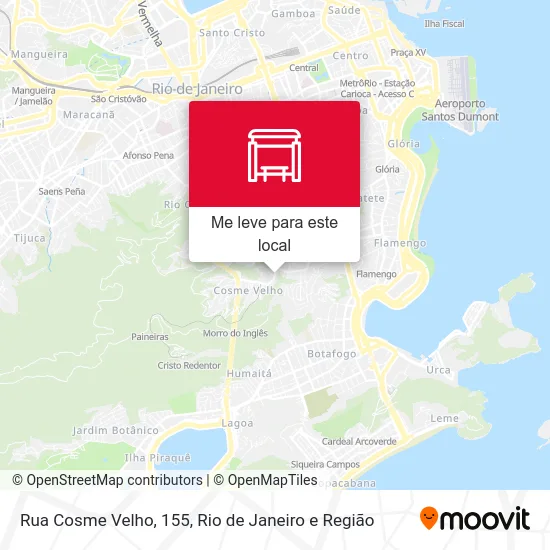 Rua Cosme Velho, 155 mapa