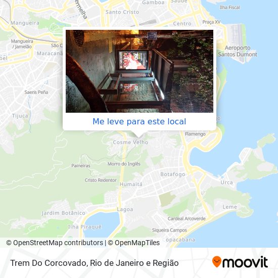 Trem Do Corcovado mapa