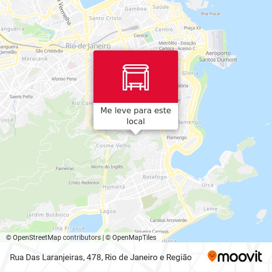 Rua Das Laranjeiras, 478 mapa