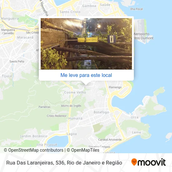 Rua Das Laranjeiras, 536 mapa