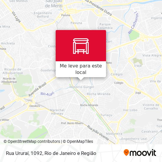 Rua Ururaí, 1092 mapa
