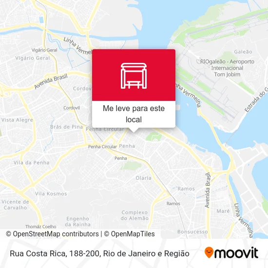 Rua Costa Rica, 188-200 mapa