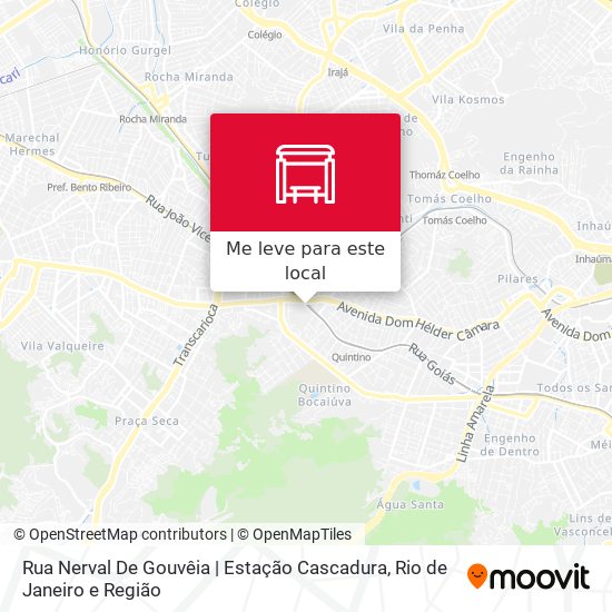Rua Nerval De Gouvêia | Estação Cascadura mapa