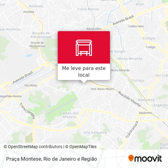 Praça Montese mapa