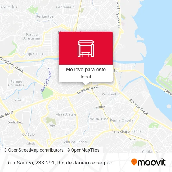 Rua Saracá, 233-291 mapa