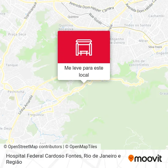 Hospital Federal Cardoso Fontes mapa