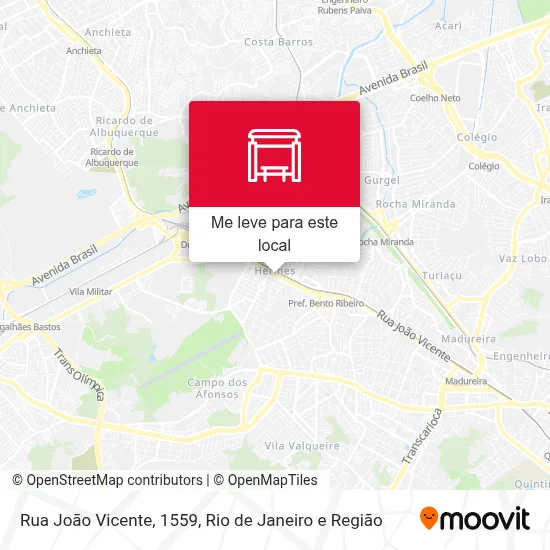 Rua João Vicente, 1559 mapa