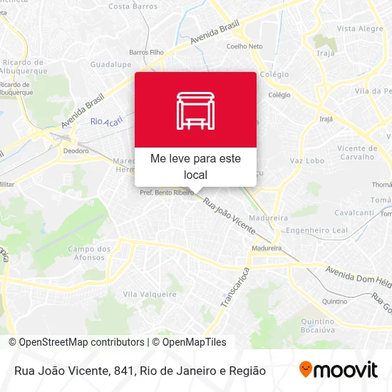 Rua João Vicente, 841 mapa