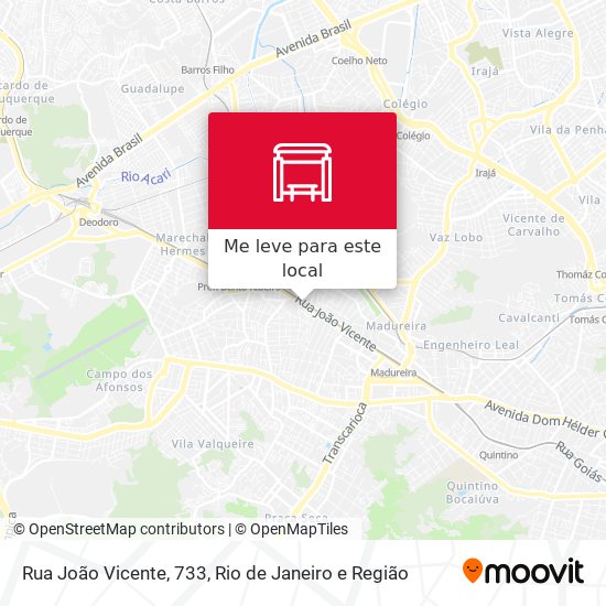 Rua João Vicente, 733 mapa