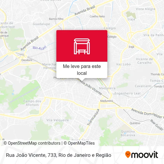 Rua João Vicente, 733 mapa