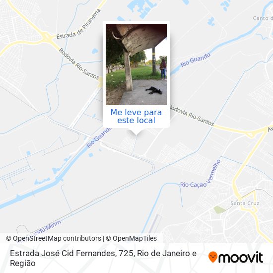 Estrada José Cid Fernandes, 725 mapa