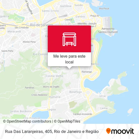 Rua Das Laranjeiras, 405 mapa