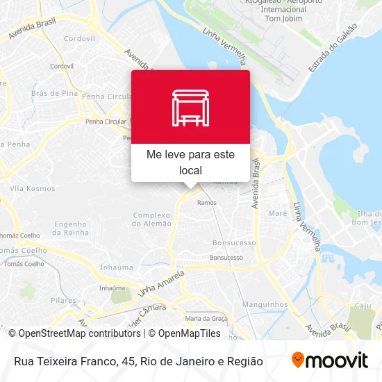 Rua Teixeira Franco, 45 mapa