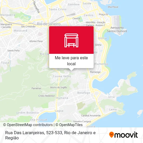 Rua Das Laranjeiras, 523-533 mapa