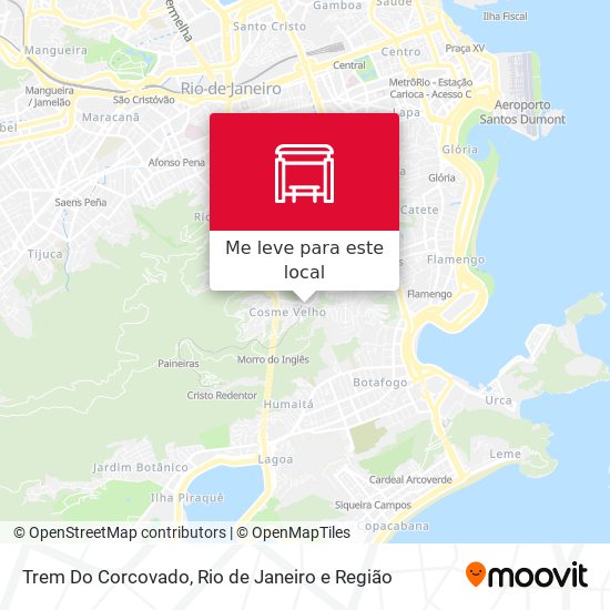 Trem Do Corcovado mapa