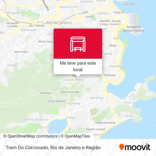 Trem Do Corcovado mapa