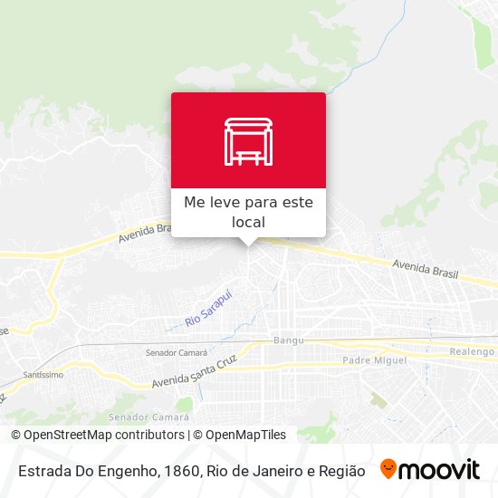 Estrada Do Engenho, 1860 mapa