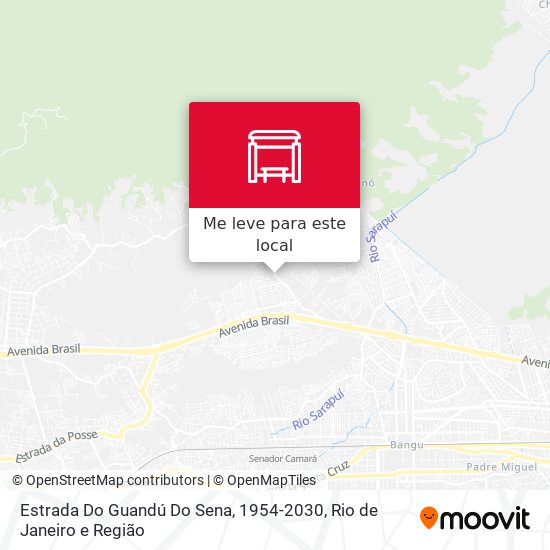 Estrada Do Guandú Do Sena, 1954-2030 mapa