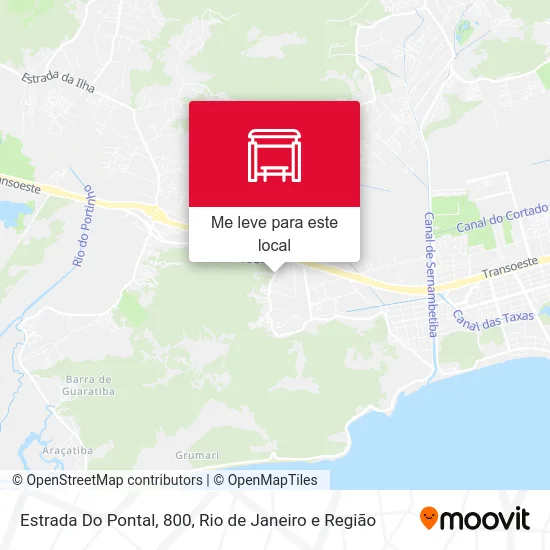 Estrada Do Pontal, 800 mapa