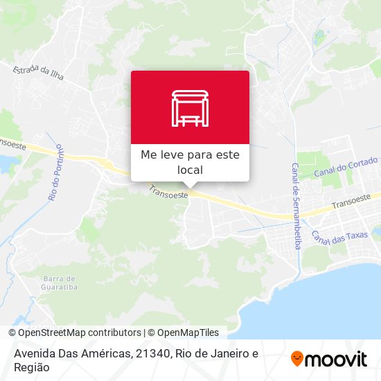 Avenida Das Américas, 21340 mapa